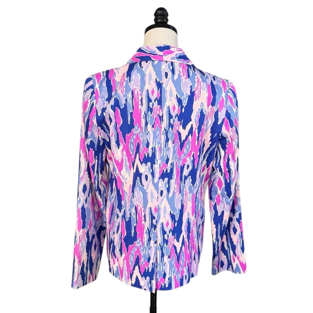 Lilly Pulitzer Saffron Blazer in Amethyst One Too Many Ikat | 8 - Picture 5 of 10